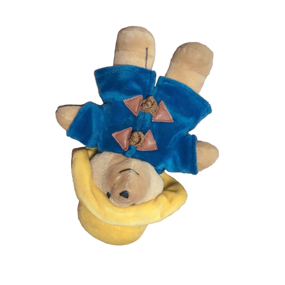 Eden Paddington Bear Plush Toy 8 inch Tan Blue Yellow Vintage PA#48/0